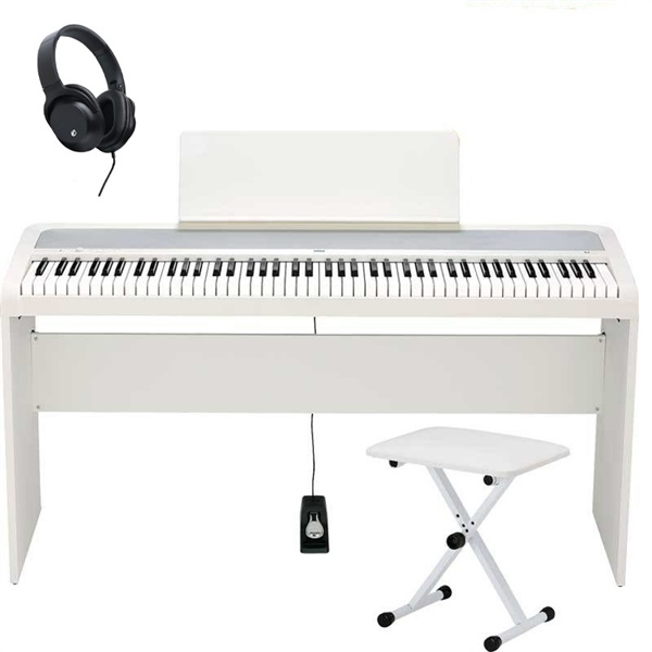 KORG B2-WH ホワイト 専用スタンド・X型イスセット【※沖縄、一部離島へのお届けは送料別途お見積り】【代引き不可】