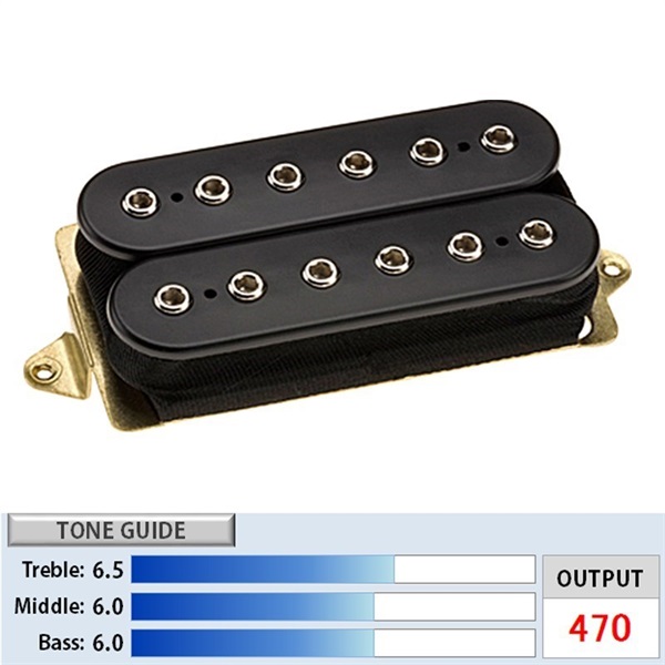 DiMarzio D Activator Bridge [DP220F] (Black/F-Spaced) 【安心の正規輸入品】