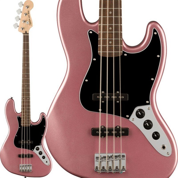 Squier by Fender Affinity Series Jazz Bass (Burgundy Mist/Laurel