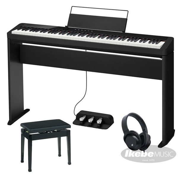 CASIO カシオ Privia PX-S1100BK+純正スタンド+高低自在イス+3本ペダルセット【代引不可】【沖縄・離島送料別途見積】(電子ピアノ)