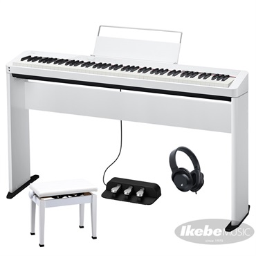 カシオ Privia PX-S1100WE+純正スタンド+高低自在イス+3本ペダルセット【代引不可】【沖縄・離島送料別途見積】(電子ピアノ)