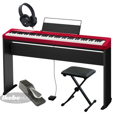 CASIO カシオ Privia PX-S1100RD+純正スタンド+X型イス+ダンパーペダルセット【代引不可】【沖縄・離島送料別途見積】(電子ピアノ)