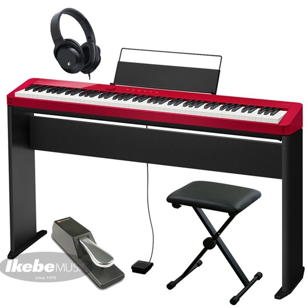 CASIO カシオ Privia PX-S1100RD+純正スタンド+X型イス+ダンパーペダルセット【代引不可】【沖縄・離島送料別途見積】(電子ピアノ)