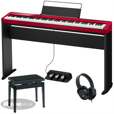 CASIO カシオ Privia PX-S1100RD+純正スタンド+高低自在イス+3本ペダルセット【代引不可】【沖縄・離島送料別途見積】(電子ピアノ)