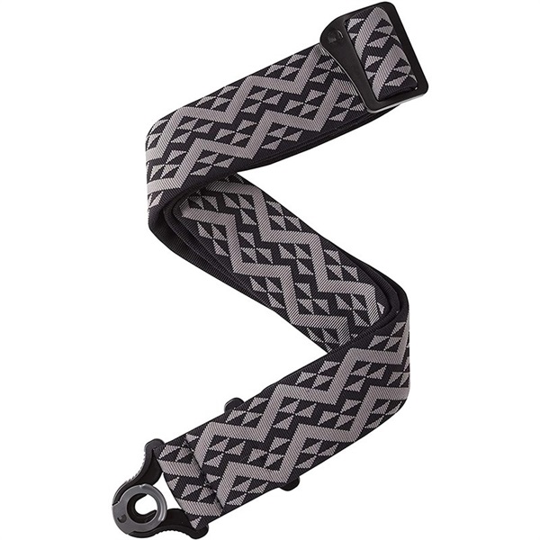 Auto Lock Guitar Strap［50BAL03/Black Geometric Padded］の商品画像