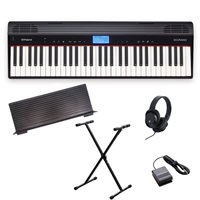 GO:PIANO Entry Keyboard (GO-61P)+X型スタンド&汎用ヘッドホン付き【kbdset】