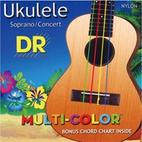 Ukulele Multi Color Nylon Strings 【ソプラノ・コンサート用】 ディーアール