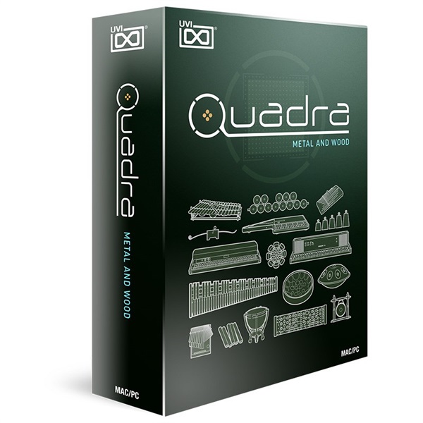 UVI Quadra: Metal & Wood (代引不可)(オンライン納品)