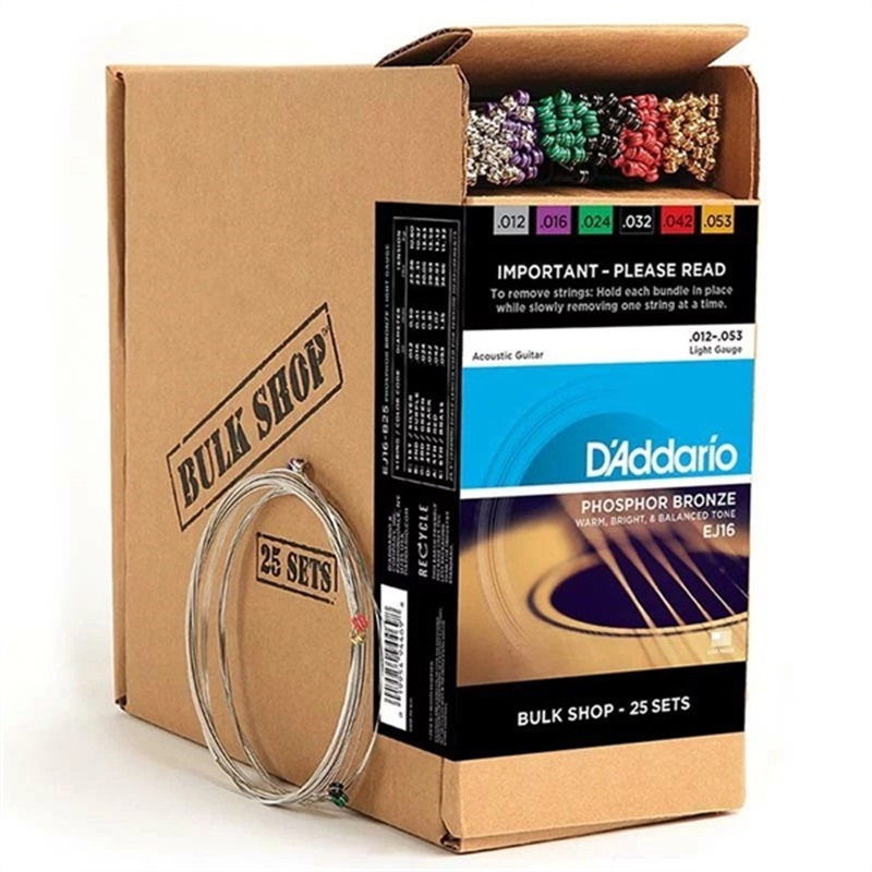 D’Addario 【創業50周年大決算SALE】 BULK SHOP Phosphor Bronze Light [EJ16-B25]