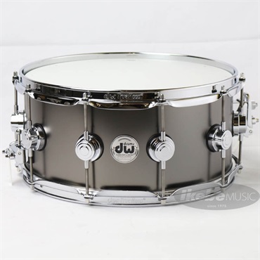 Collector's Satin Black Brass Snare Drum 14×6.5 [DW-SBB1465SD/BRASS/C]