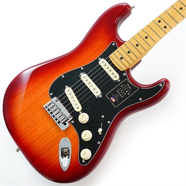 American Ultra Luxe Stratocaster (Plasma Red Burst/Maple)