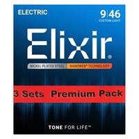 Electric Nickel Plated Steel with NANOWEB Coating 3SET PACK #12027 (Custom Light/09-46)