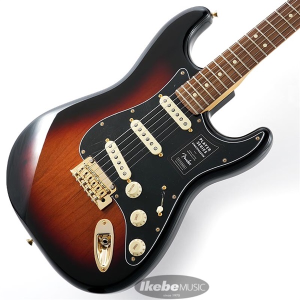 Player Stratocaster Gold Hardware w/C/S Fat '50s Pickups (3-Color Sunburst/Pau Ferro)の商品画像