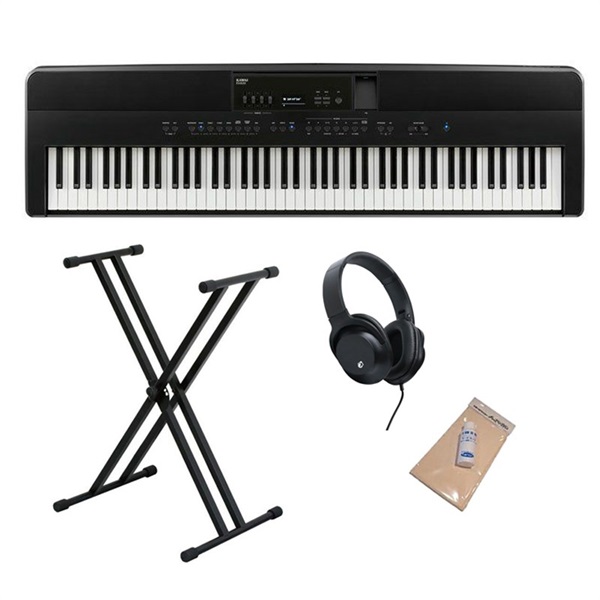 KAWAI ES920B（ブラック）+X型スタンドセット【ヘッドホン付】【代引不可】【沖縄・離島送料別途見積】(電子ピアノ)