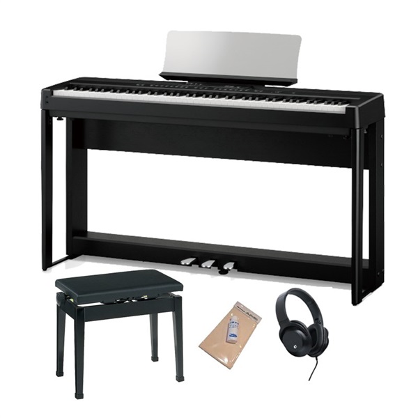 KAWAI ES920B(ブラック)+専用スタンド+専用3本ペダルユニット+日本製高低自在イスセット【ヘッドホン付】【代引不可】【沖縄・離島送料別途見積】(電子ピアノ)