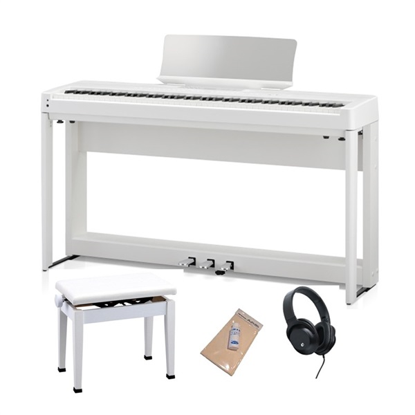 KAWAI ES920W(ホワイト)+専用スタンド+専用3本ペダルユニット+日本製高低自在イスセット【ヘッドホン付】【代引不可】【沖縄・離島送料別途見積】(電子ピアノ)
