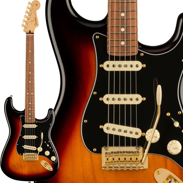Player Stratocaster Gold Hardware with C/S Fat 50s Pickups (3-Color Sunburst/Pau Ferro)の商品画像