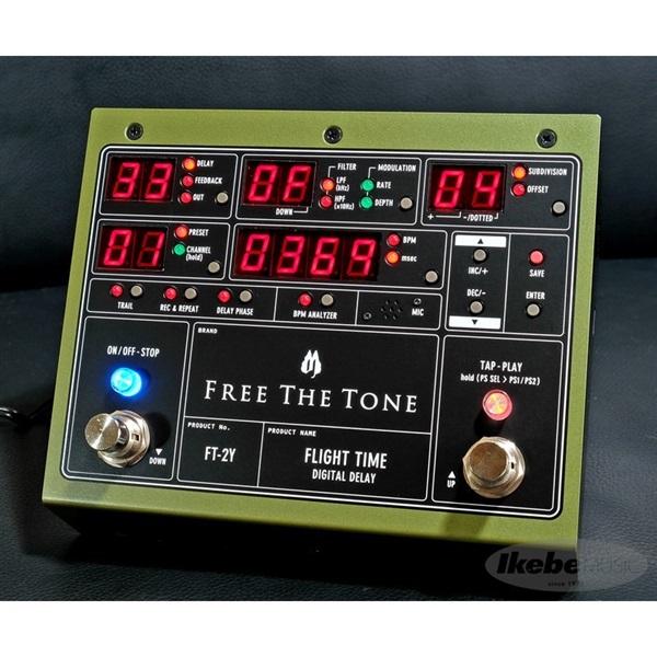 Free The Tone FLIGHT TIME FT-2Y [Digital Delay] ｜イケベ楽器店