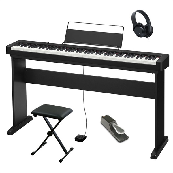 CASIO CDP-S160＋専用スタンド＋X型イス＋ダンパーペダルセット【ヘッドホン付】(電子ピアノ)