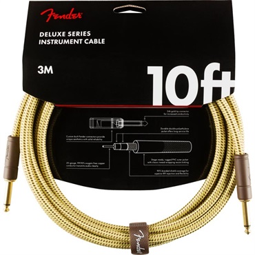 Fender USA 【クリスマスセール】 DELUXE SERIES CABLE 10feet S/S (TWEED)(#0990820089)