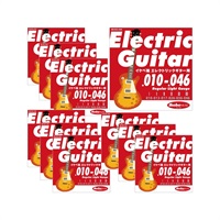 Electric Guitar Strings イケベ弦 エレキギター用 010-046 [Regular Light Gauge/IKB-EGS-1046] ×10セット