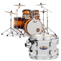 Decade Maple Ready Set Go シンバル付きドラムフルセット ～Two Crash Cymbal Version～ - White Satin Pearl [DMP825S/C-2CSN #229]【お取り寄せ品】