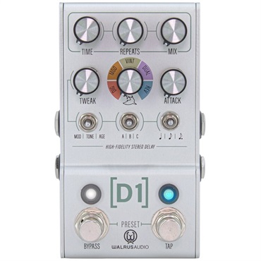 WALRUS AUDIO D1 V2 [High-Fidelity Stereo Delay] 【MAKO Series 】