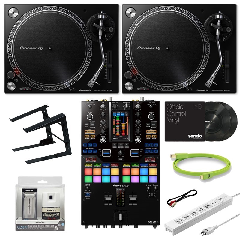 PLX-500-K + DJM-S11 スクラッチDJ入門10点セット【Pioneer DJ Miniature Collection プレゼント！】の商品画像