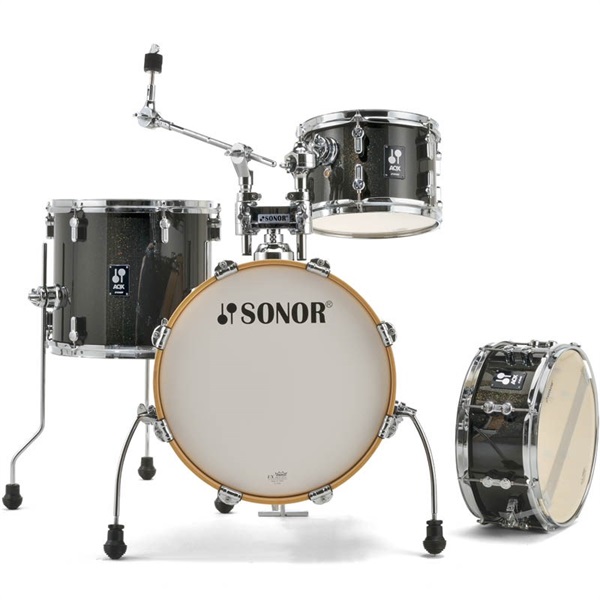 SONOR SN-AQXJUN #BMS [AQX JUNGLE Shell Set / Black Midnight Sparkle] 【シンバル、ハードウェア別売】