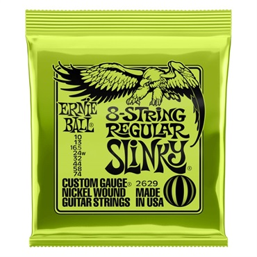 ERNIE BALL Regular Slinky 8-Strings Nickel Wound Electric Guitar Strings #2629