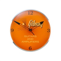 Vintage Lighted Wall Clock， Kalamazoo Orange [GA-CLK1]