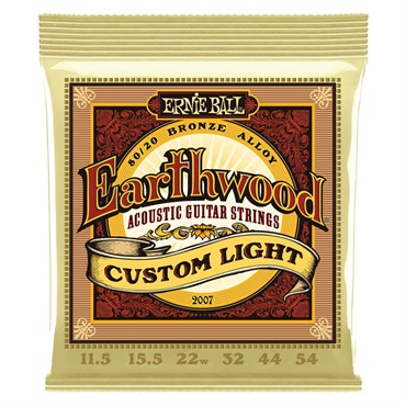 ERNIE BALL Earthwood 80/20 Bronze 2007 CUSTOM LIGHT （11.5-54）