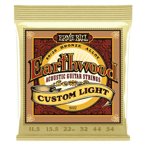 ERNIE BALL Earthwood 80/20 Bronze 2007 CUSTOM LIGHT （11.5-54）