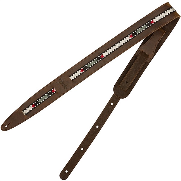 Fender USA Paramount Acoustic Leather Strap (Brown) (#09906120221)