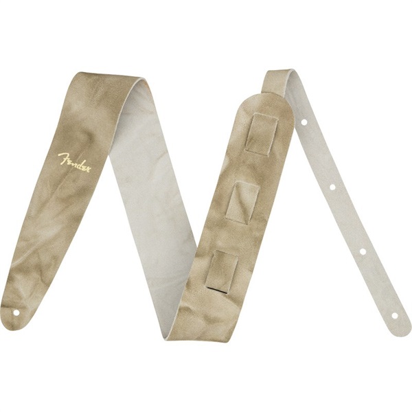 Fender USA Tie Dye Leather Strap (Natural) (#0990650105)