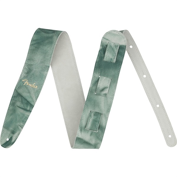 Fender USA Tie Dye Leather Strap (Green) (#0990650107)