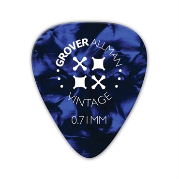 Grover Allman Vintage Celluloid Pro Picks 0.71mm [Blue]