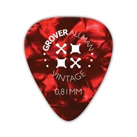 Vintage Celluloid Pro Picks 0.81mm [Red] ｘ10枚セット