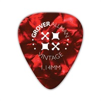 Vintage Celluloid Pro Picks 1.14mm [Red] ｘ10枚セット