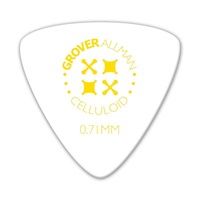 Celluloid Large Triangle Pro Picks 0.71mm [White] ｘ10枚セット