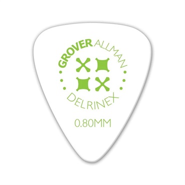 Grover Allman Delrinex ISO Pro Picks 0.80mm [White]