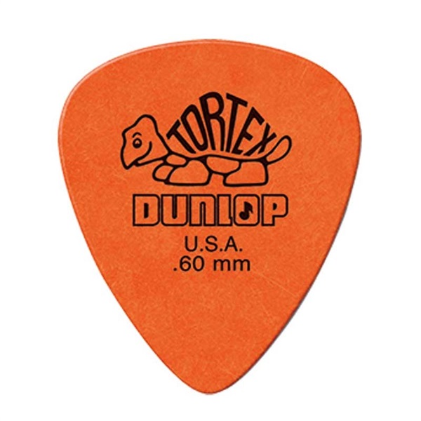Dunlop (Jim Dunlop) 418R Tortex Standard Picks 0.60mm (Orange)