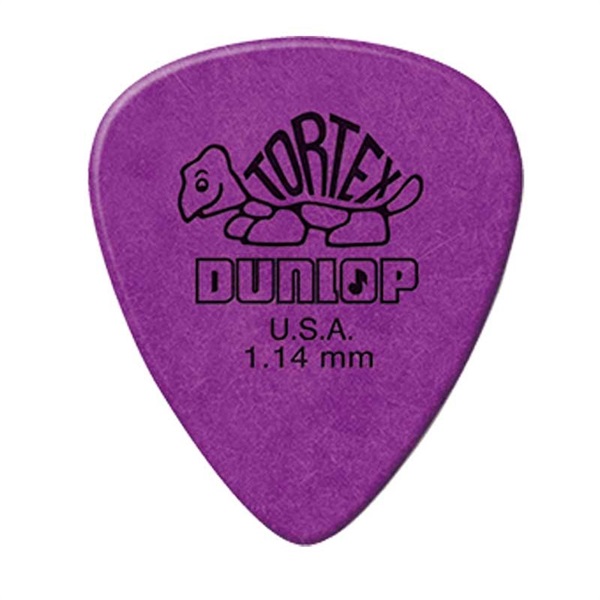 Dunlop (Jim Dunlop) 418R Tortex Standard Picks 1.14mm (Purple)