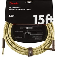 Deluxe Series Instrument Cable， Straight/Angle， 15'， Tweed(#0990820086)