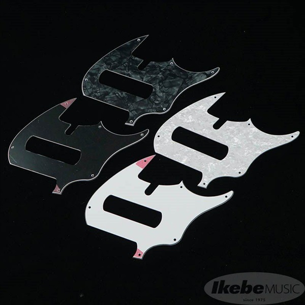 B W&R Custom Engraved Aluminium Pickguard ST用 Skull BLK 【受注