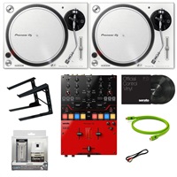 PLX-500-W + DJM-S5 DJ初心者10点セット 【無償ダウンロード版Serato DJ Pro 対応】