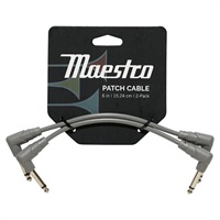 Maestro Instrument Patch Cables (6-inch/2Pack) [CABP-GRY]【在庫処分超特価】