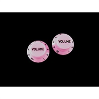 Set of 2 Pink Volume Knobs [5030]