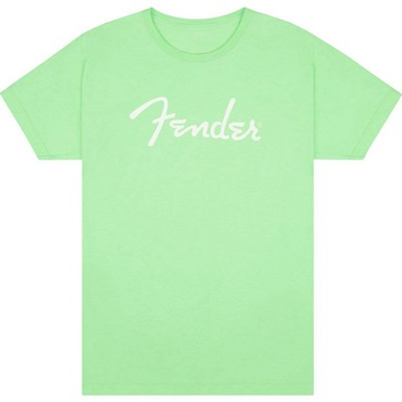 Fender 【夏のボーナスセール】 FENDER SPAGHETTI LOGO T-SHIRT SURF GREEN（XLサイズ）