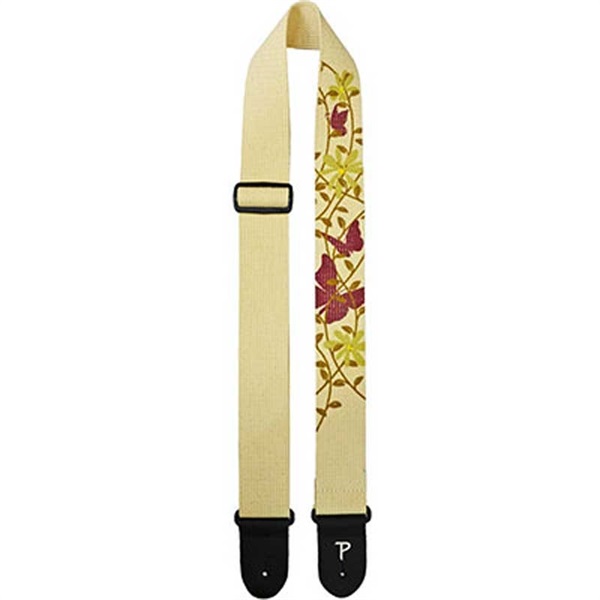 PERRI'S SCREEN PRINTED COTTON STRAP BUTTERFLY［CWSSP-7037/Cream］